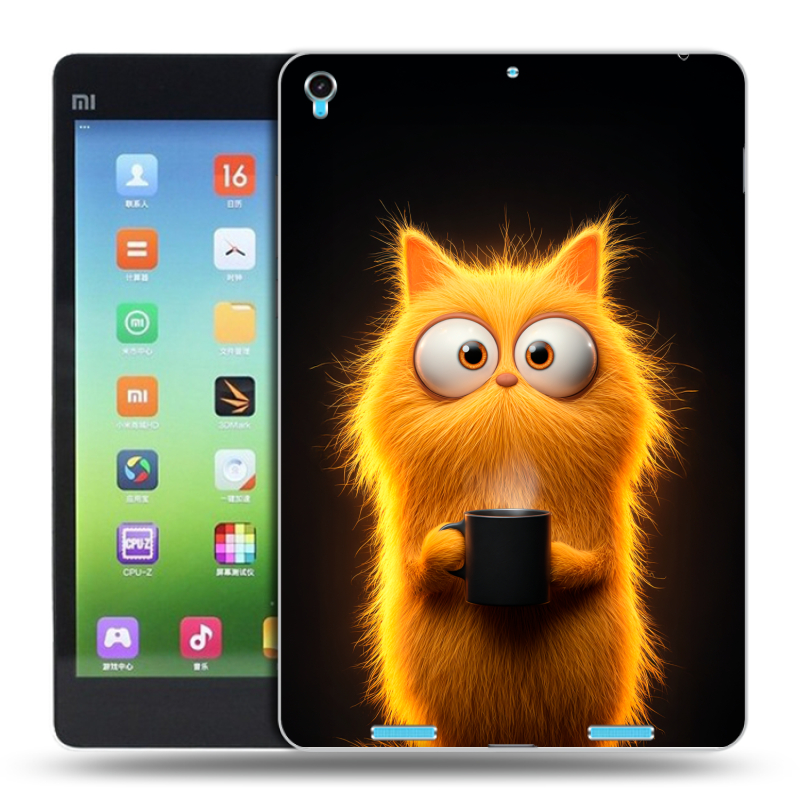 Силиконовый чехол на Xiaomi MiPad с принтом Смешной кот Силиконовый чехол на Xiaomi MiPad с принтом Смешной кот