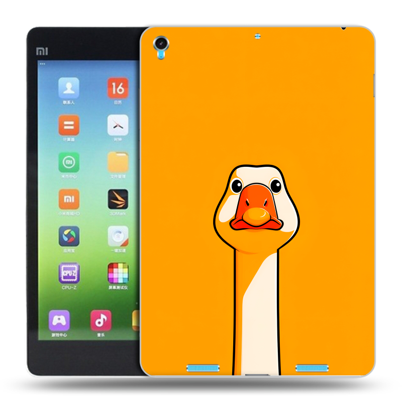 Силиконовый чехол на Xiaomi MiPad с принтом Смешная утка Силиконовый чехол на Xiaomi MiPad с принтом Смешная утка