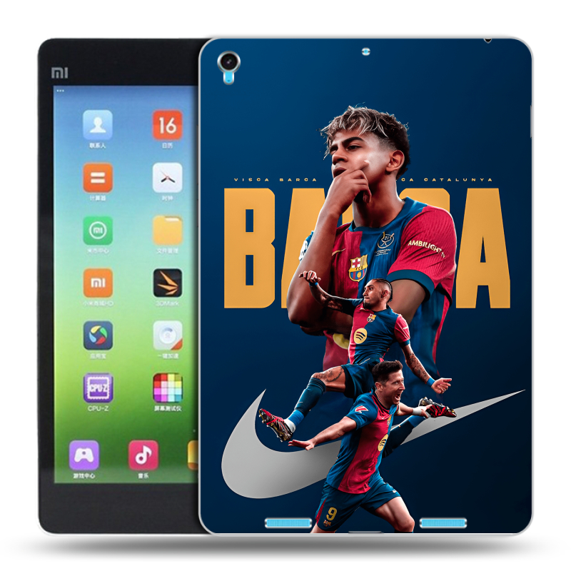 Силиконовый чехол на Xiaomi MiPad с принтом Барселона Barca Yamal Силиконовый чехол на Xiaomi MiPad с принтом Барселона Barca Yamal