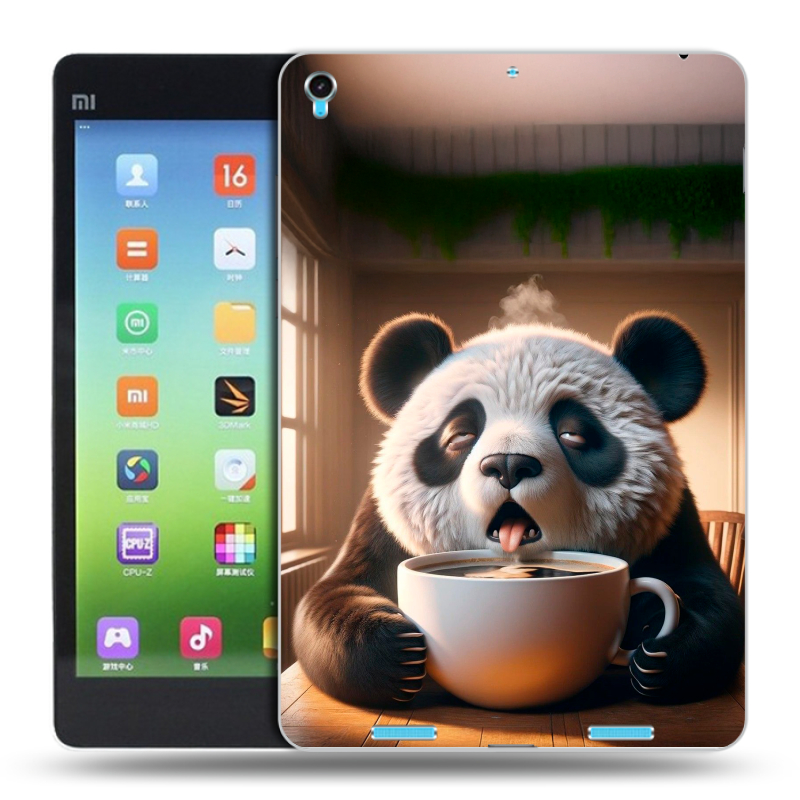Силиконовый чехол на Xiaomi MiPad с принтом смешная панда Силиконовый чехол на Xiaomi MiPad с принтом смешная панда
