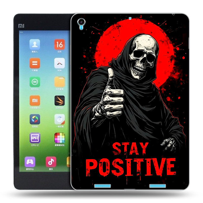 Силиконовый чехол на Xiaomi MiPad с принтом смешной скелет Силиконовый чехол на Xiaomi MiPad с принтом смешной скелет