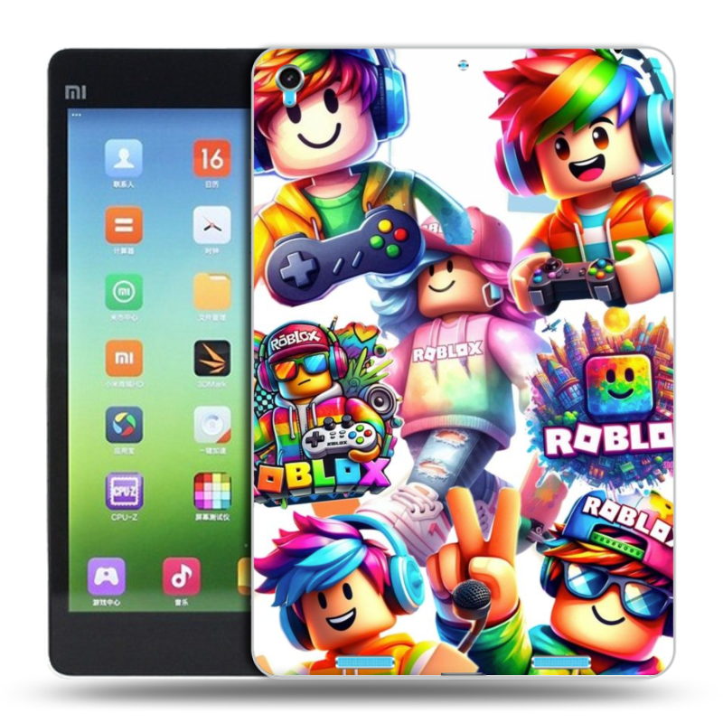 Силиконовый чехол на Xiaomi MiPad с принтом Roblox Роблокс Силиконовый чехол на Xiaomi MiPad с принтом Roblox Роблокс