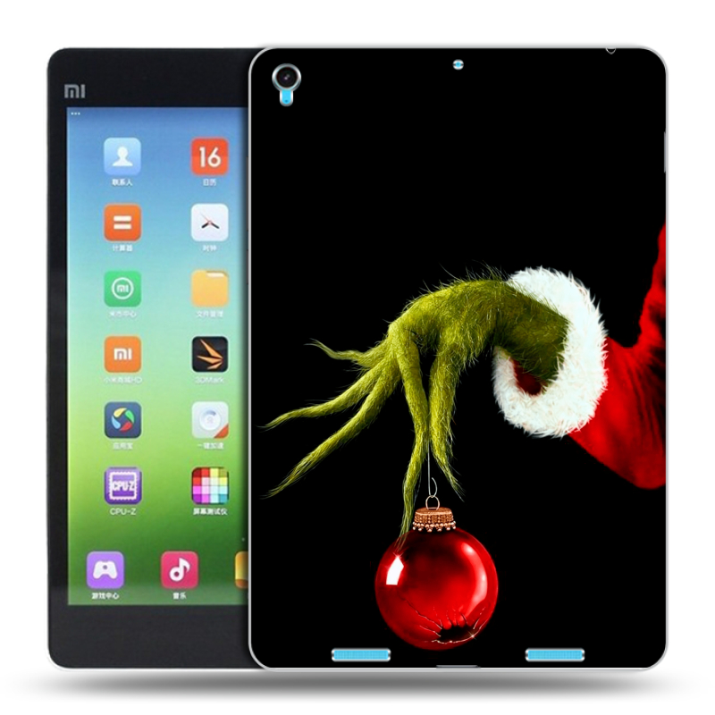 Силиконовый чехол на Xiaomi MiPad с принтом Новый год Гринч Силиконовый чехол на Xiaomi MiPad с принтом Новый год Гринч