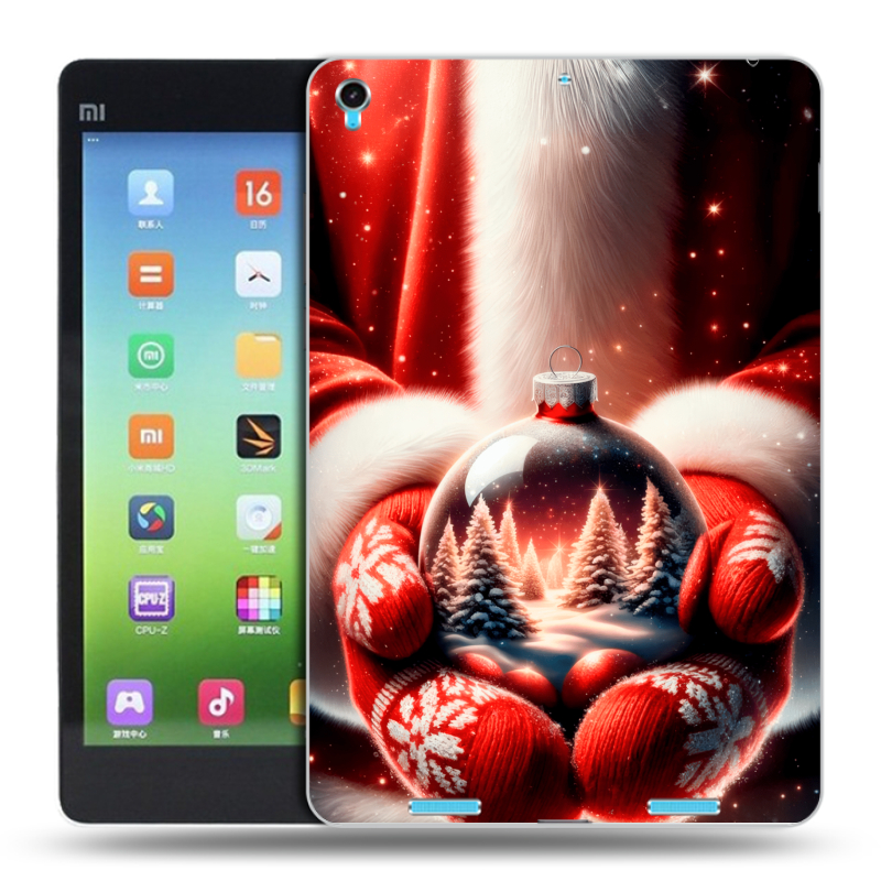 Силиконовый чехол на Xiaomi MiPad с принтом Новый год Силиконовый чехол на Xiaomi MiPad с принтом Новый год