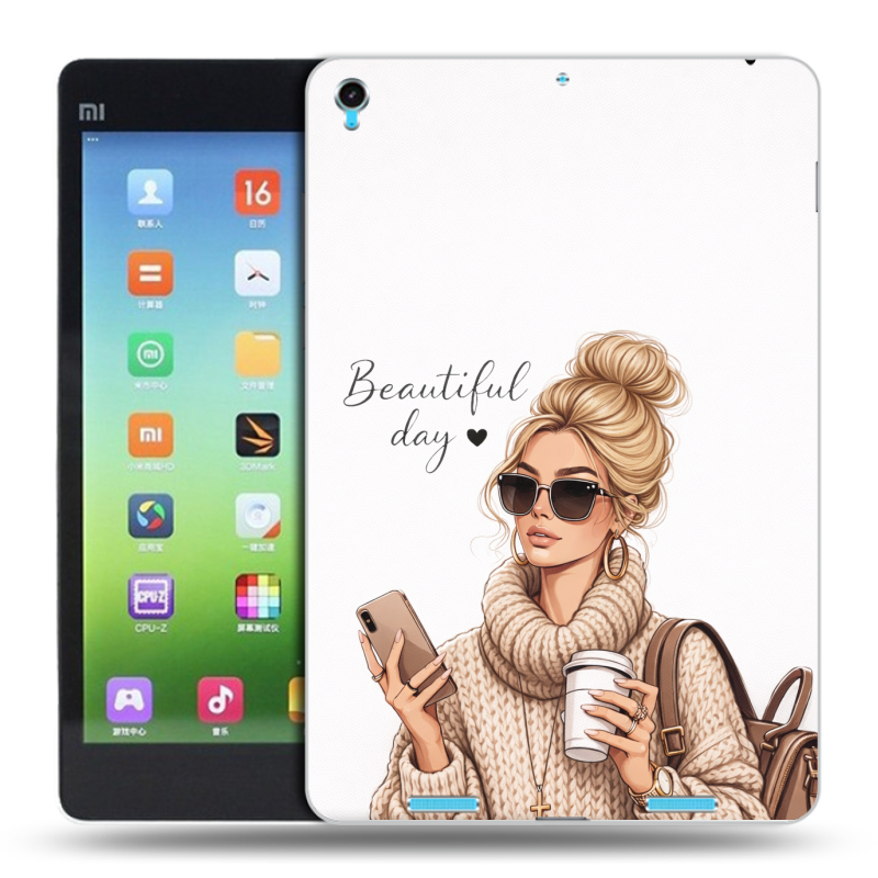 Силиконовый чехол на Xiaomi MiPad с принтом женский Силиконовый чехол на Xiaomi MiPad с принтом женский