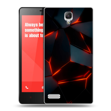 Пластиковый чехол на Xiaomi RedMi Note с принтом Яркие абстракции