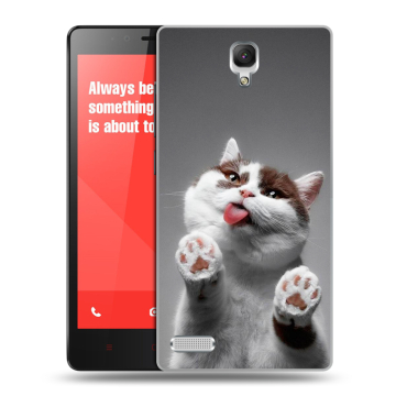 Пластиковый чехол на Xiaomi RedMi Note с принтом Коты