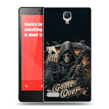 Пластиковый чехол на Xiaomi RedMi Note с принтом Скелет карты Пластиковый чехол на Xiaomi RedMi Note с принтом Скелет карты