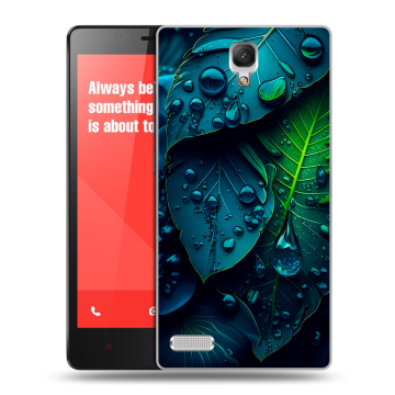 Пластиковый чехол на Xiaomi RedMi Note с принтом Листья Пластиковый чехол на Xiaomi RedMi Note с принтом Листья