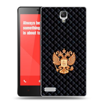 Пластиковый чехол на Xiaomi RedMi Note с принтом Герб России принт Пластиковый чехол на Xiaomi RedMi Note с принтом Герб России принт