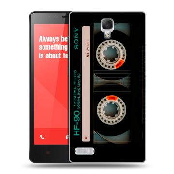 Пластиковый чехол на Xiaomi RedMi Note с принтом Кассета Пластиковый чехол на Xiaomi RedMi Note с принтом Кассета