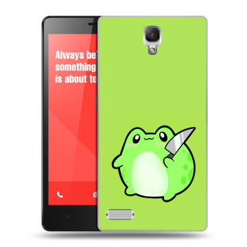 Пластиковый чехол на Xiaomi RedMi Note с принтом Лягушенок Пластиковый чехол на Xiaomi RedMi Note с принтом Лягушенок
