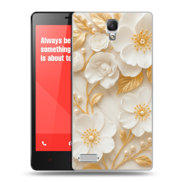 Пластиковый чехол на Xiaomi RedMi Note с принтом Цветы Пластиковый чехол на Xiaomi RedMi Note с принтом Цветы