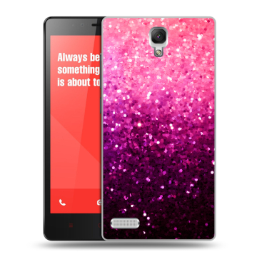 Пластиковый чехол на Xiaomi RedMi Note с принтом Блестки Пластиковый чехол на Xiaomi RedMi Note с принтом Блестки