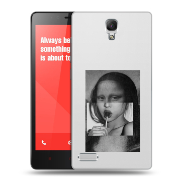Пластиковый чехол на Xiaomi RedMi Note с принтом Мона Лиза Пластиковый чехол на Xiaomi RedMi Note с принтом Мона Лиза
