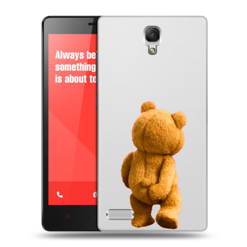 Пластиковый чехол на Xiaomi RedMi Note с принтом Медведь Пластиковый чехол на Xiaomi RedMi Note с принтом Медведь
