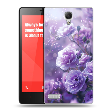 Пластиковый чехол на Xiaomi RedMi Note с принтом Розы цветы Пластиковый чехол на Xiaomi RedMi Note с принтом Розы цветы