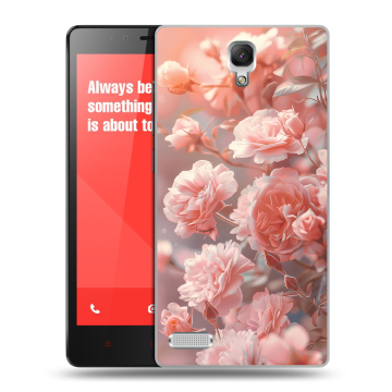 Пластиковый чехол на Xiaomi RedMi Note с принтом Розовые розы Пластиковый чехол на Xiaomi RedMi Note с принтом Розовые розы