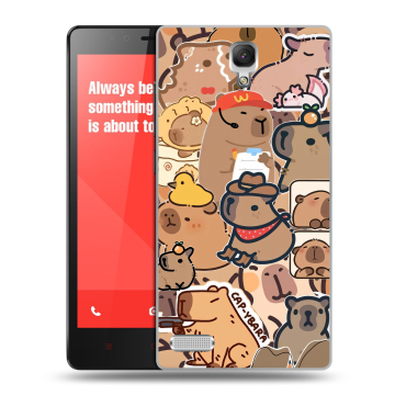 Пластиковый чехол на Xiaomi RedMi Note с принтом капибара