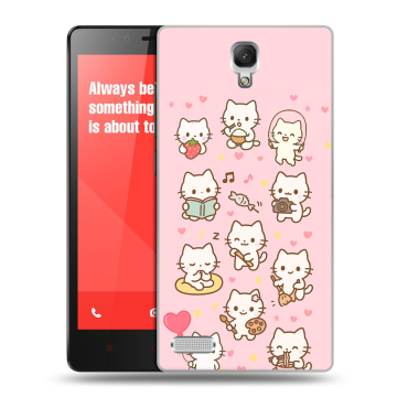 Пластиковый чехол на Xiaomi RedMi Note с принтом Hello Kitty Хелоу Кити Пластиковый чехол на Xiaomi RedMi Note с принтом Hello Kitty Хелоу Кити