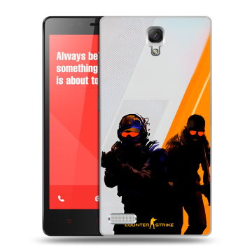 Пластиковый чехол на Xiaomi RedMi Note с принтом Контер страйк Counter strike