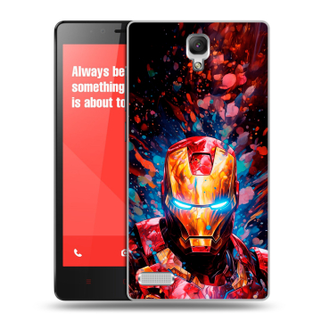 Пластиковый чехол на Xiaomi RedMi Note с принтом Железный человек Ironman Пластиковый чехол на Xiaomi RedMi Note с принтом Железный человек Ironman