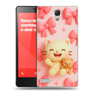 Пластиковый чехол на Xiaomi RedMi Note с принтом для девочек Пластиковый чехол на Xiaomi RedMi Note с принтом для девочек