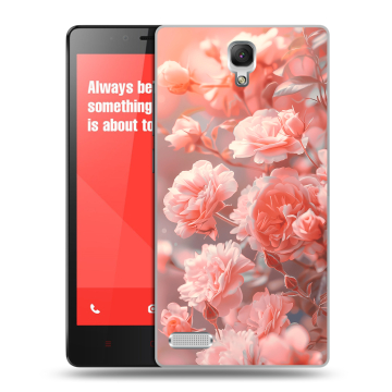 Пластиковый чехол на Xiaomi RedMi Note с принтом Розы цветы Пластиковый чехол на Xiaomi RedMi Note с принтом Розы цветы