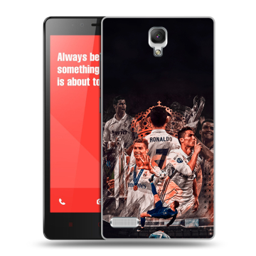 Пластиковый чехол на Xiaomi RedMi Note с принтом Реал Роналдо Real Ronaldo Пластиковый чехол на Xiaomi RedMi Note с принтом Реал Роналдо Real Ronaldo