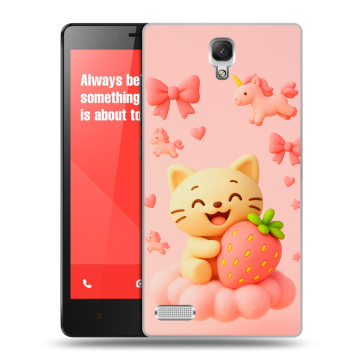 Пластиковый чехол на Xiaomi RedMi Note с принтом для девочек Пластиковый чехол на Xiaomi RedMi Note с принтом для девочек