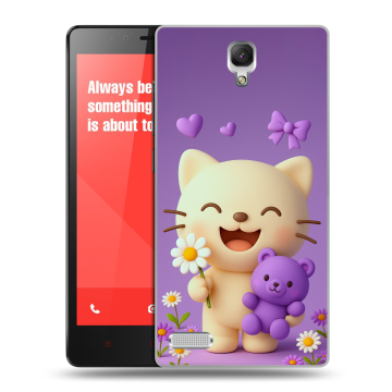 Пластиковый чехол на Xiaomi RedMi Note с принтом для девочек Пластиковый чехол на Xiaomi RedMi Note с принтом для девочек