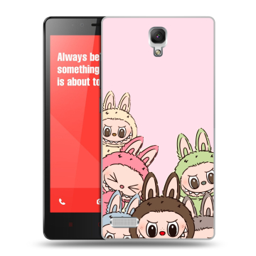 Пластиковый чехол на Xiaomi RedMi Note с принтом Лабубу