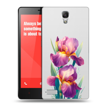Пластиковый чехол на Xiaomi RedMi Note с принтом Цветы орхидеи