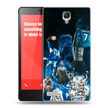 Пластиковый чехол на Xiaomi RedMi Note с принтом Реал Роналдо Пластиковый чехол на Xiaomi RedMi Note с принтом Реал Роналдо