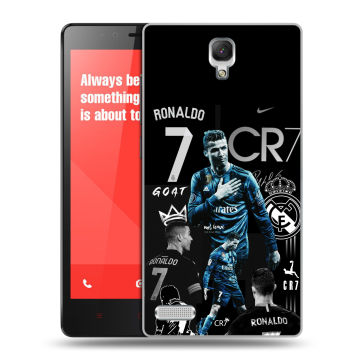 Пластиковый чехол на Xiaomi RedMi Note с принтом Реал Роналдо Пластиковый чехол на Xiaomi RedMi Note с принтом Реал Роналдо