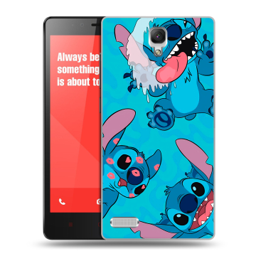 Пластиковый чехол на Xiaomi RedMi Note с принтом Лило и Стич Пластиковый чехол на Xiaomi RedMi Note с принтом Лило и Стич