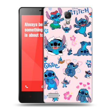 Пластиковый чехол на Xiaomi RedMi Note с принтом Лило и Стич Пластиковый чехол на Xiaomi RedMi Note с принтом Лило и Стич