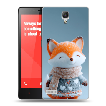 Пластиковый чехол на Xiaomi RedMi Note с принтом Лиса