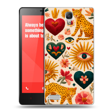 Пластиковый чехол на Xiaomi RedMi Note с принтом Модный принт