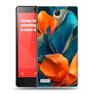 Пластиковый чехол на Xiaomi RedMi Note с принтом Цветы
