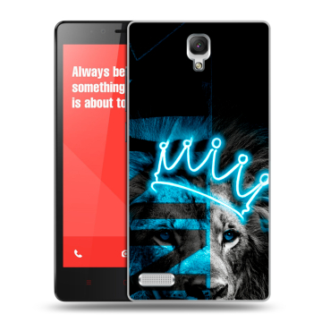 Пластиковый чехол на Xiaomi RedMi Note с принтом Король лев