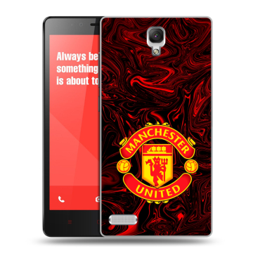 Пластиковый чехол на Xiaomi RedMi Note с принтом Manchester United