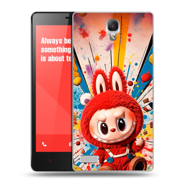 Пластиковый чехол на Xiaomi RedMi Note с принтом Labubu Лабубу Пластиковый чехол на Xiaomi RedMi Note с принтом Labubu Лабубу