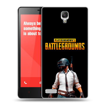 Пластиковый чехол на Xiaomi RedMi Note с принтом PUGB ПАГБ Пластиковый чехол на Xiaomi RedMi Note с принтом PUGB ПАГБ