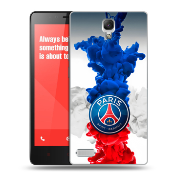 Пластиковый чехол на Xiaomi RedMi Note с принтом PSG ПСЖ