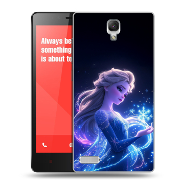 Пластиковый чехол на Xiaomi RedMi Note с принтом Холодное сердце Frozen Пластиковый чехол на Xiaomi RedMi Note с принтом Холодное сердце Frozen