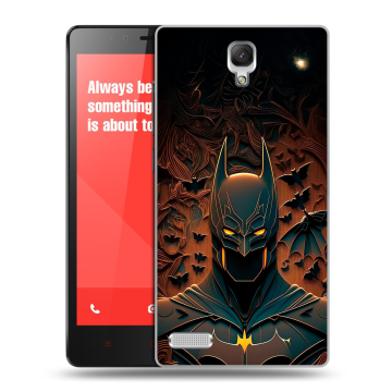 Пластиковый чехол на Xiaomi RedMi Note с принтом Batman Бэтмен