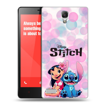 Пластиковый чехол на Xiaomi RedMi Note с принтом Лило и Стич Пластиковый чехол на Xiaomi RedMi Note с принтом Лило и Стич