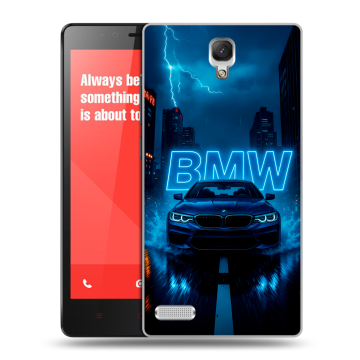 Пластиковый чехол на Xiaomi RedMi Note с принтом BMW БМВ Пластиковый чехол на Xiaomi RedMi Note с принтом BMW БМВ