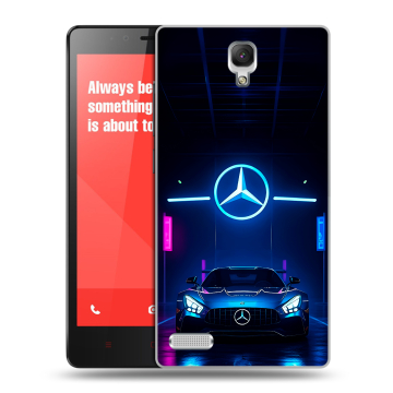 Пластиковый чехол на Xiaomi RedMi Note с принтом Mercedes Мерседес Пластиковый чехол на Xiaomi RedMi Note с принтом Mercedes Мерседес